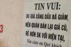 Giá xăng giảm, giá hàng ăn có hạ nhiệt?