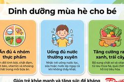 Infographic: Dinh dưỡng hợp l&yacute; cho trẻ trong m&ugrave;a h&egrave;