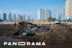 Hồ Đồng Bông 2 sắp hoàn thành, giảm áp lực ngập phía Tây Hà Nội