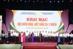 Khai mạc Hội diễn Đ&agrave;n, h&aacute;t d&acirc;n ca 3 miền năm 2026