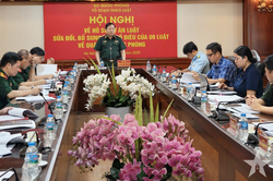 Ho&agrave;n thiện hồ sơ Dự &aacute;n Luật sửa đổi, bổ sung một số điều của 9 luật về qu&acirc;n sự, quốc ph&ograve;ng