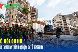 Bộ đội Cụ Hồ giữa tâm chấn thảm họa động đất ở Venezuela