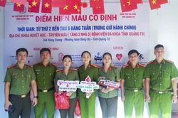 1.282 đơn vị máu tiếp nhận từ Chương trình Hành trình Đỏ