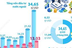 Tổng vốn đầu tư nước ngo&agrave;i đăng k&yacute; v&agrave;o Việt Nam tăng 61% trong 6 th&aacute;ng