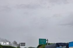 Quảng Trị: Cao tốc Vạn Ninh-Cam Lộ thông xe trở lại sau vụ cháy xe tải