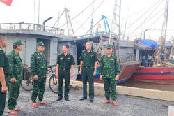Bộ đội Biên phòng Ninh Bình triển khai '4 tại chỗ' ứng phó bão số 1
