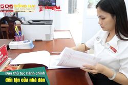 [Video] Đưa thủ tục h&agrave;nh ch&iacute;nh đến tận cửa nh&agrave; d&acirc;n