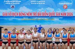 Đội tuyển bóng ném bãi biển Gia Lai thắng trận ra quân