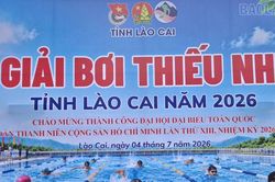 Sôi nổi Giải Bơi Thiếu nhi tỉnh Lào Cai năm 2026