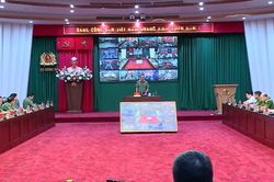 Bộ C&ocirc;ng an họp b&agrave;n triển khai ứng ph&oacute; với b&atilde;o số 1