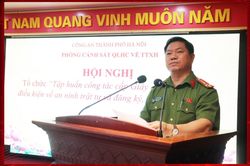 Tập huấn nghiệp vụ về ANTT cho công an cấp xã