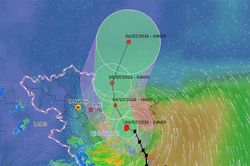 Bão số 1 Maysak đi vào vịnh Bắc Bộ, chiều nay tâm bão trên vùng biển Quảng Ninh