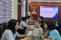 X&atilde; Đ&ocirc;ng Anh tuyển sinh trực tuyến: Thuận tiện cho người d&acirc;n, n&acirc;ng cao hiệu quả quản l&yacute;