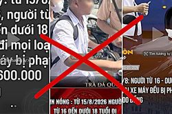 Thực hư thông tin người từ 16 đến dưới 18 tuổi đi mọi loại xe máy bị phạt