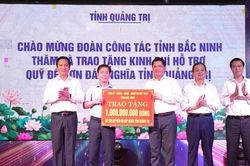 Bắc Ninh ủng hộ 1 tỷ đồng cho Quỹ Đền ơn đáp nghĩa tỉnh Quảng Trị