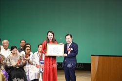 Công dân Việt Nam được trao giải thưởng 'Cộng đồng cho Công dân Toàn cầu' tại Nhật Bản