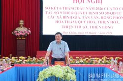 Tổ công tác số 9 của Ban Thường vụ Tỉnh ủy làm việc với các xã