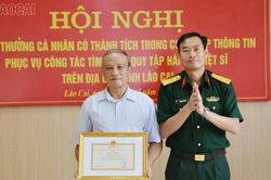 Khen thưởng cá nhân có thành tích trong cung cấp thông tin phục vụ tìm kiếm hài cốt liệt sĩ