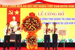 Công bố quyết định công nhận Khu du lịch cấp tỉnh Kim Phú