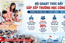 Bộ GD&ĐT thí điểm trường học quy mô lớn, giảm 30% đầu mối