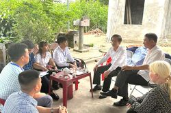 MTTQ Việt Nam tỉnh Thái Nguyên kiểm tra hỗ trợ sinh kế cho hộ nghèo, hộ cận nghèo