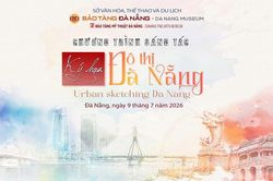 20 họa sĩ tham gia chương trình 'Ký họa đô thị Đà Nẵng'