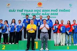 Đoàn Đà Nẵng xếp thứ Ba toàn đoàn tại Giải thể thao học sinh phổ thông toàn quốc