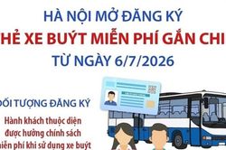 Tiện lợi hơn với thẻ xe buýt miễn phí gắn chip tại Hà Nội