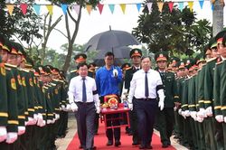 T&acirc;y Ninh truy điệu, an t&aacute;ng 173 h&agrave;i cốt liệt sĩ hy sinh tại Campuchia