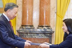 C&aacute;c t&acirc;n đại sứ tr&igrave;nh Quốc thư l&ecirc;n Tổng B&iacute; thư, Chủ tịch nước