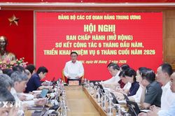 Đảng ủy các cơ quan Đảng Trung ương triển khai nhiệm vụ 6 tháng cuối năm 2026