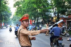 H&agrave; Nội: Cấm v&agrave; hạn chế phương tiện nhiều tuyến phố trong ng&agrave;y 9-10/7