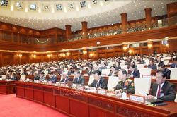 Khai mạc Kỳ họp bất thường lần thứ nhất Quốc hội Lào khóa X