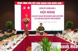 Đảng ủy Qu&acirc;n khu 4 x&aacute;c định 9 nh&oacute;m nhiệm vụ trọng t&acirc;m 6 th&aacute;ng cuối năm