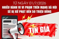 Các hành vi vi phạm trên mạng xã hội sẽ bị xử phạt nghiêm từ ngày 1/7/2026