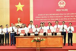 Kiểm to&aacute;n nh&agrave; nước k&yacute; Quy chế phối hợp c&ocirc;ng t&aacute;c với 4 tỉnh, th&agrave;nh