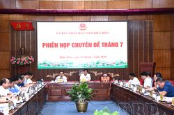 UBND tỉnh họp phiên chuyên đề tháng 7