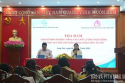 Hội Li&ecirc;n hiệp Phụ nữ tỉnh sơ kết c&ocirc;ng t&aacute;c 6 th&aacute;ng đầu năm v&agrave; tọa đ&agrave;m n&acirc;ng cao chất lượng ủy th&aacute;c vay vốn ch&iacute;nh s&aacute;ch