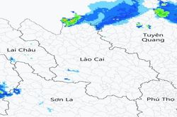 Cảnh b&aacute;o mưa lớn cục bộ tại một số x&atilde;, phường ph&iacute;a Bắc tỉnh L&agrave;o Cai