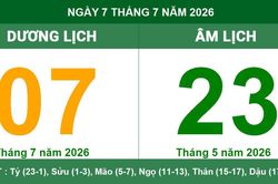 Lịch Âm Dương ngày 7/7/2026: Xem giờ hoàng đạo và lưu ý ngày Nguyệt Kỵ