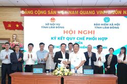 Sở Nội vụ v&agrave; Bảo hiểm x&atilde; hội L&acirc;m Đồng k&yacute; kết quy chế phối hợp thực hiện ch&iacute;nh s&aacute;ch bảo hiểm