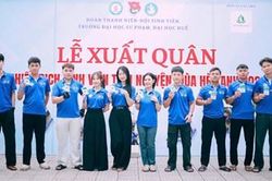 Hơn 60 chiến sĩ t&igrave;nh nguyện tham gia Chiến dịch Sinh vi&ecirc;n t&igrave;nh nguyện H&egrave; xanh