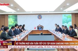 Bộ trưởng Ng&ocirc; Văn Tuấn tiếp CFO Tập đo&agrave;n Samsung Park Soon Cheol