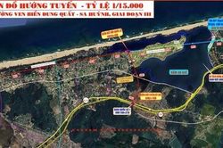 Quảng Ngãi thống nhất chủ trương đầu tư đường ven biển 6.000 tỷ đồng