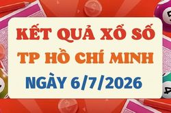 Kết quả xổ số TP.HCM hôm nay 6/7/2026 - XSHCM 6/7