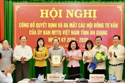 Ra mắt các Hội đồng tư vấn của Ủy ban MTTQ Việt Nam tỉnh An Giang
