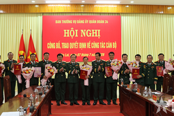 Quân đoàn 34: 24 sĩ quan được thăng quân hàm Đại tá và nâng lương