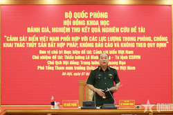 Nghiệm thu Đề tài khoa học cấp Bộ Quốc phòng về phối hợp phòng, chống khai thác IUU
