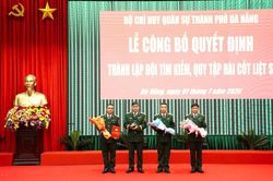 Thành lập Đội tìm kiếm, quy tập hài cốt liệt sĩ lâm thời thuộc Bộ CHQS TP Đà Nẵng