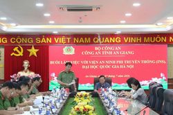 An Giang phối hợp triển khai đề t&agrave;i khoa học về an ninh m&ocirc;i trường biển